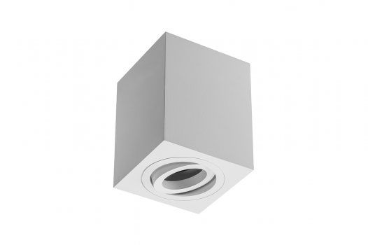 GTV - OPRAWA SUFITOWA MAX 50W 90X90X115MM, IP20 KWADRATOWA BIAŁA ALUMINIUM SENSA. - OS-SEN5097KWB-10
