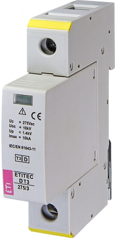 ETI - OGRANICZNIK PRZEPIĘĆ T3 (D) ETITEC D T3 275/3 1+0 - 002440417