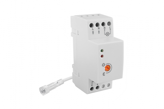 GTV - AUTOMAT ZMIERZCHOWY 16A 230V NA SZYNE TH35 Z ZEWNĘTRZNĄ SONDĄ HERMETYCZNĄ FI10 CZ-1 - CZ-CZ1000-00