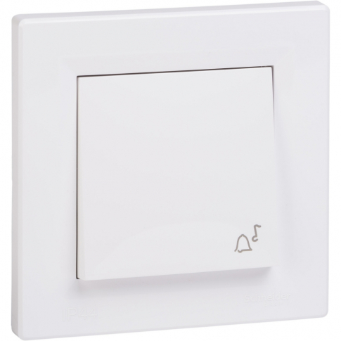 SCHNEIDER ELECTRIC - PRZYCISK DZWONEK KOMPLETNY IP44 BIAŁY ASFORA - EPH0800221