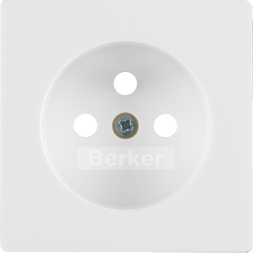 HAGER - ELEMENT CENTRALNY DO GNIAZDA Z UZIEMIENIEM BIAŁY AKSAMIT Q.1/Q.3 - 3965766079