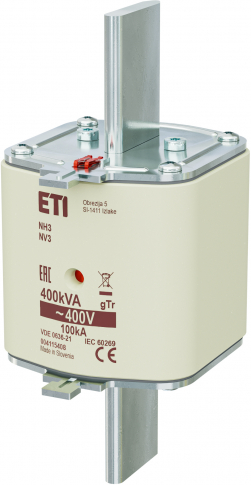 ETI - WKŁADKA TOPIKOWA NH - TRANSFORMATOROWA NH3 GTR 577A/400V 400KVA - 004115408