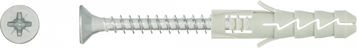 RAWLPLUG - KOŁEK ROZPOROWY 6+ Z WKRĘTEM /200SZT/ - FIX-06+