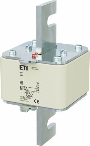 ETI - WKŁADKA TOPIKOWA NH - ZWŁOCZNA NH4 GG 500A/500V - 004116100