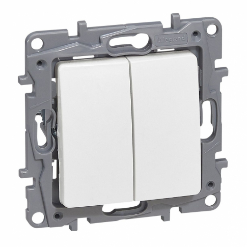 LEGRAND - ŁĄCZNIK SCHODOWY 10AX + PRZYC 6A BIAŁY NILOE2 - 764509