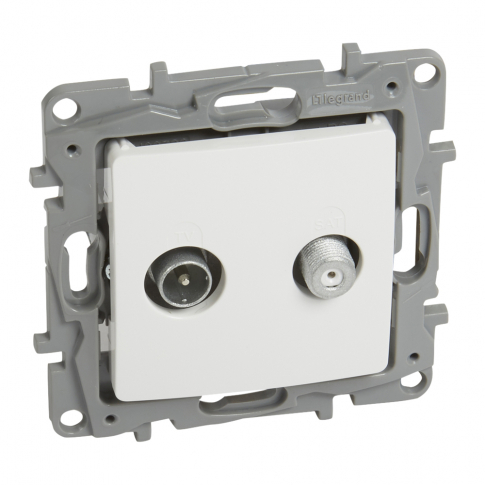 LEGRAND - GNIAZDO TV/SAT ZAKOŃCZENIOWE 10DB BIAŁY NILOE - 764558