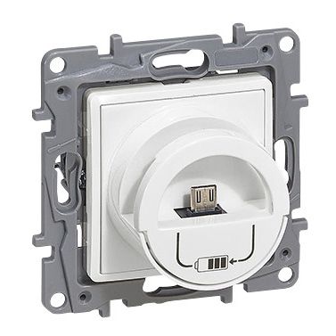 LEGRAND - GNIAZDO MICRO USB 2400MA DOCK BIAŁY NILOE - 764596
