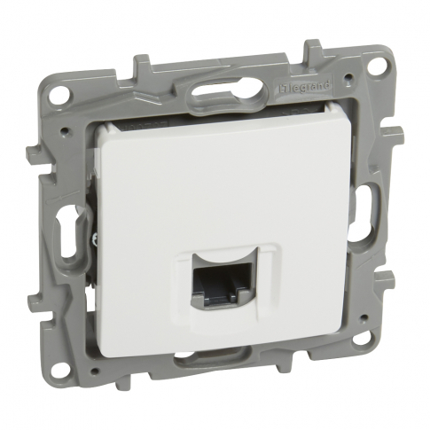 LEGRAND - GNIAZDO KOMPUTEROWE POJEDYNCZE RJ45 KAT.5 UTP BIAŁY NILOE2 - 764571