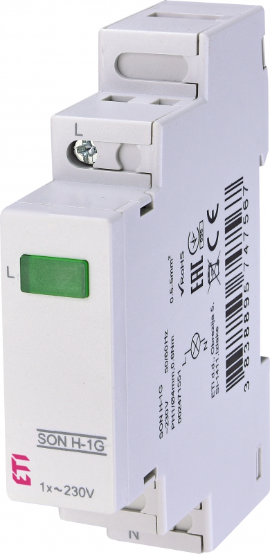 ETI - SYGNALIZATOR OBECNOŚCI NAPIĘCIA (1 X ZIELONA LED) SON H-1G - 002471551