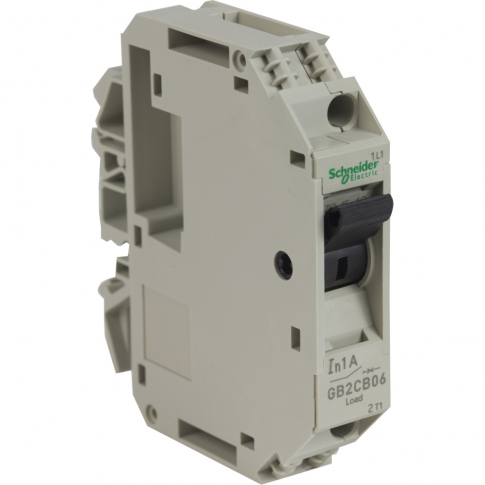 SCHNEIDER ELECTRIC - WYŁĄCZNIK SILNIKOWY MINIATUROWY 1A 1 POLOWY. - GB2CB06