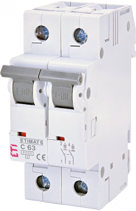 ETI - WYŁĄCZNIK NADPRĄDOWY ETIMAT 6 2P C63 - 002143522