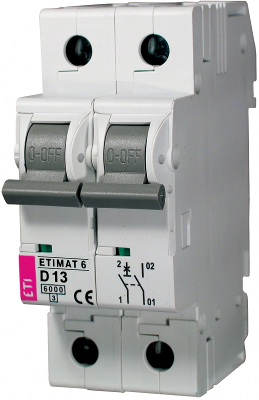 ETI - WYŁĄCZNIK NADPRĄDOWY ETIMAT 6 1P+N D13 - 002162515