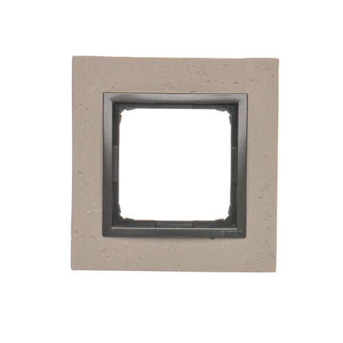 KONTAKT SIMON - Ramka 1-krotna Nature-Beton, FUNDA MENTE, IP20/IP44* (*IP44-należy zastosować uszczelkę ramki DUN1) - DRN1/93