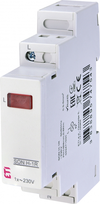 ETI - SYGNALIZATOR OBECNOŚCI NAPIĘCIA (1 X CZERWONA LED) SON H-1R - 002471550