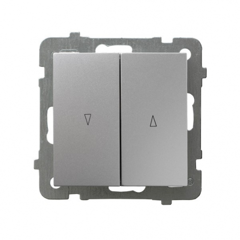 OSPEL - ŁĄCZNIK ŻALUZJOWY ZACISKI ŚRUBOWE 10AX 250V IP20 SREBRNY AS - ŁP-7G/m/18