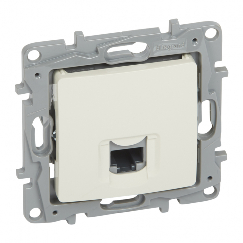 LEGRAND - GNIAZDO KOMPUTEROWE POJEDYNCZE RJ45 KAT.5E UTP KREMOWY NILOE - 764671