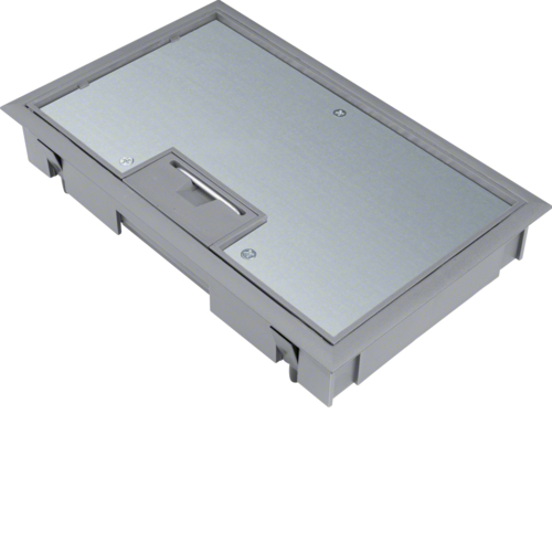 HAGER - POKRYWA UCHYLNA PŁYTKI MONTAŻOWEJ E04 147X247MM 5MM STAL SZARY PA TEHALIT.VE-EE - KDE04057011