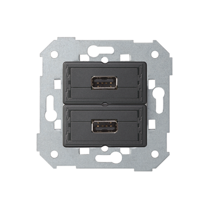 KONTAKT SIMON - Gniazdo 2xUSB (2.0) typ A, żeńskie - 7501090-039