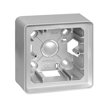 KONTAKT SIMON - Puszka natynkowa 1-krotna; aluminium - 8200750-093