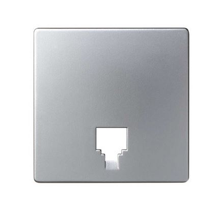 KONTAKT SIMON - Pokrywa do gniazda telefonicznego; aluminium - 82062-63