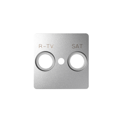 KONTAKT SIMON - Pokrywa do gniazd RTV-SAT; aluminium - 82097-93