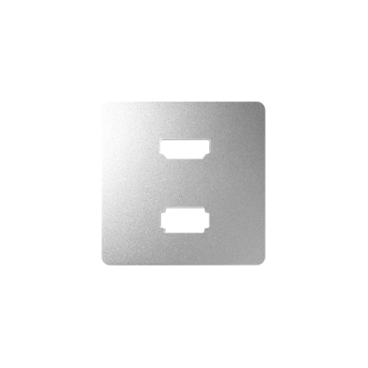 KONTAKT SIMON - Pokrywa do gniazda USB+HDMI; aluminium - 8201095-093