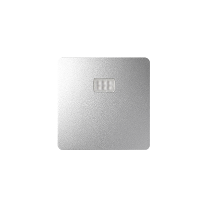 KONTAKT SIMON - Klawisz z okienkiem - możliwość umieszczenia piktogramów do mechanizmów serii 75; aluminium - 82013-93