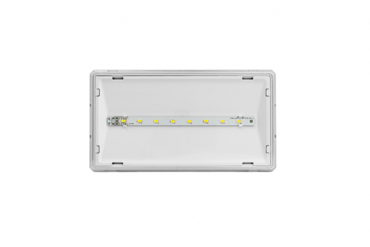 AWEX Sp. z o.o. - OPRAWA AWARYJNA LED 1W 3H DWUZADANIOWA IP65 PIKTOGRAM PU34 EXIT S - ETS/1W/C/3/SA/PT/WH