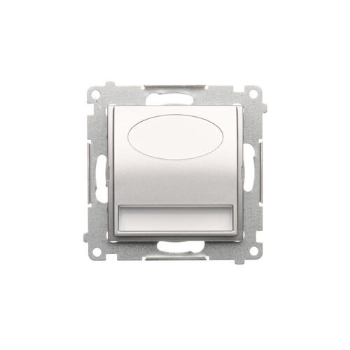 KONTAKT SIMON - Oprawa oświetleniowa LED, 230 V AC, 1.1 W, białe ciepłe 3100 K; srebrny mat - DOS.01/43