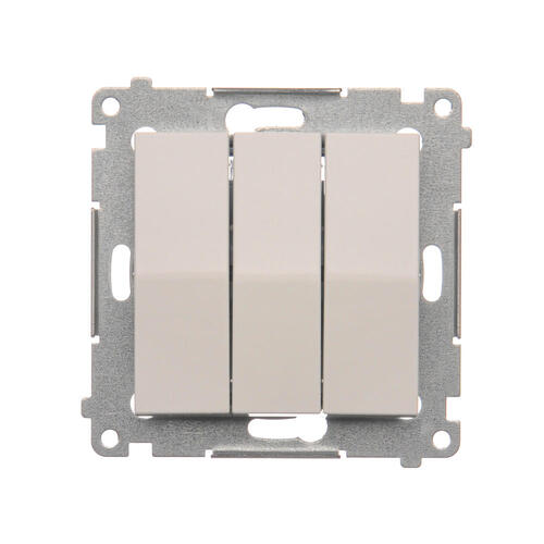 KONTAKT SIMON - ŁĄCZNIK POTRÓJNY ZACISKI AUTOMATYCZNE 10AX 250V BIAŁY SIMON 54 - DW31.01/11