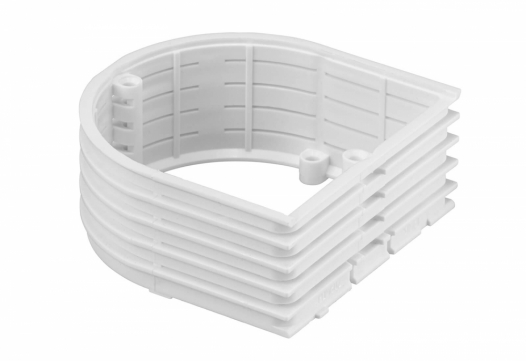 SIMET - PIERŚCIEŃ DYSTANSOWY 30X71X71MM, SEGMENTOWY  ZEWNĘTRZNY, DO MULTIWALL I MULTIBOX2 BIAŁY - 37288006