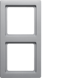 HAGER - RAMKA PODWÓJNA ALUMINIUM AKSAMIT LAKIEROWANY Q.1 - 10126084