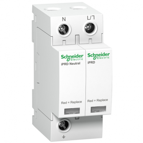 SCHNEIDER ELECTRIC - OCHRONNIK P-PRZEPIĘCIOWY 1+1-BIEGUNOWY TYP2 20KA IPRD-20-20KA-350V-1PN. - A9L20500