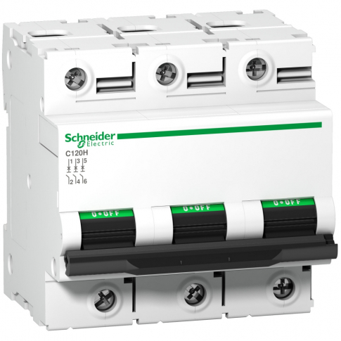 SCHNEIDER ELECTRIC - WYŁĄCZNIK NADPRĄDOWY C120H-C100-3. - A9N18469