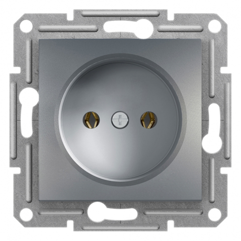 SCHNEIDER ELECTRIC - GNIAZDO POJEDYNCZE BEZ RAMKI STAL ASFORA. - EPH3000162