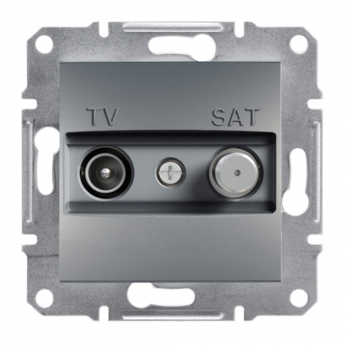 SCHNEIDER ELECTRIC - GNIAZDO TV-SAT KOŃCOWE (1DB) BEZ RAMKI STAL ASFORA. - EPH3400162