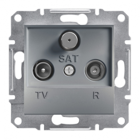 SCHNEIDER ELECTRIC - GNIAZDO R-TV-SAT KOŃCOWE (1DB) BEZ RAMKI STAL ASFORA. - EPH3500162