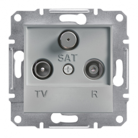 SCHNEIDER ELECTRIC - GNIAZDO ANTENOWE R-TV-SAT PRZELOTOWE 4DB ALUMINIUM ASFORA - EPH3500261