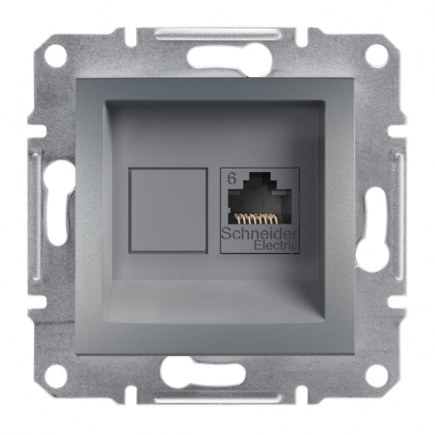 SCHNEIDER ELECTRIC - GNIAZDO KOMPUTEROWE KAT.6 UTP BEZ RAMKI STAL ASFORA. - EPH4700162