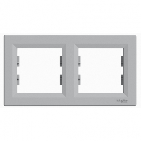 SCHNEIDER ELECTRIC - RAMKA PODWÓJNA POZIOMA ALUMINIUM ASFORA - EPH5800261