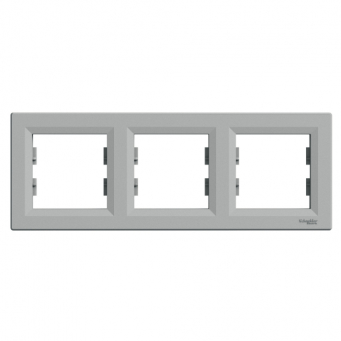 SCHNEIDER ELECTRIC - RAMKA POTRÓJNA POZIOMA ALUMINIUM ASFORA - EPH5800361