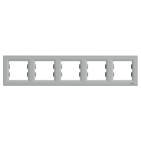 SCHNEIDER ELECTRIC - RAMKA PIĘCIOKROTNA POZIOMA ALUMINIUM ASFORA - EPH5800561