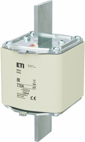ETI - WKŁADKA TOPIKOWA NH - ZWŁOCZNA NH4A GG 710A/500V - 004116109