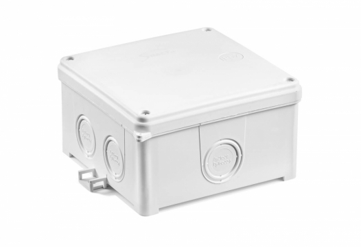 SIMET - PUSZKA NAŚCIENNA DŁAWNICOWANA 112 X 112 X 68 MM IP 67 - (KOLOR BIAŁY). - 35137206