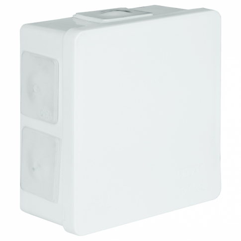ZAKŁAD PRODUKCYJNO - HANDLOWY "ELEKTRO-PLAST" SPÓŁKA Z OGRANICZONĄ ODPOWIEDZIALNOŚCIĄ - PUSZKA NATYNK 86X86X40MM BEZ ZACISKÓW DEKIEL KLIK-KLAK IP55 BIAŁY VP 002-01 - 61.107