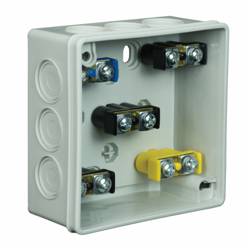 ELEKTROPLAST OPATÓWEK - PUSZKA N/T 86X86X40MM IP55 DEKIEL KLIK-KLAK Z OSŁONĄ Z ZACISKAMI POPIEL VP 003-53. - 61.118