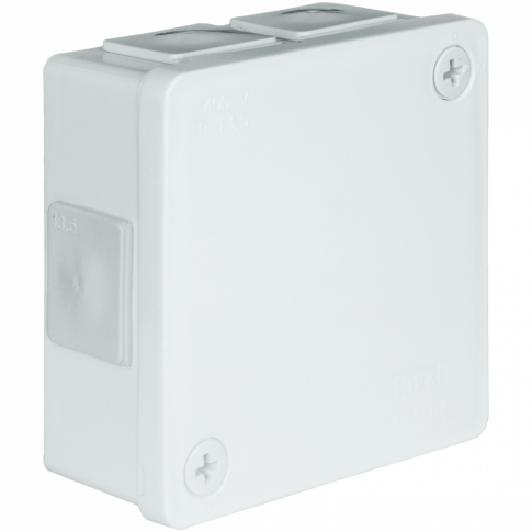 ZAKŁAD PRODUKCYJNO - HANDLOWY "ELEKTRO-PLAST" SPÓŁKA Z OGRANICZONĄ ODPOWIEDZIALNOŚCIĄ - PUSZKA N/T 86X86X40MM IP55 DEKIEL NA 2 WKRĘTY BIAŁA VP 022-01. - 61.125