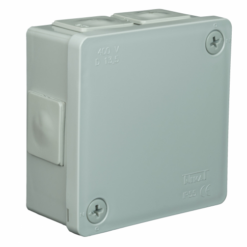 ZAKŁAD PRODUKCYJNO - HANDLOWY "ELEKTRO-PLAST" SPÓŁKA Z OGRANICZONĄ ODPOWIEDZIALNOŚCIĄ - PUSZKA N/T 86X86X40MM IP55 DEKIEL NA 2 WKRĘTY POPIEL VP 022-03. - 61.127