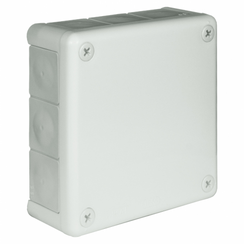 ELEKTROPLAST OPATÓWEK - PUSZKA NATYNK 98X98X42MM BEZ ZACISKÓW DEKIEL NA 4 WKRĘTY IP55 BIAŁY VP 041-01 - 61.137