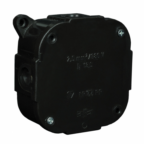 ZAKŁAD PRODUKCYJNO - HANDLOWY "ELEKTRO-PLAST" SPÓŁKA Z OGRANICZONĄ ODPOWIEDZIALNOŚCIĄ - PUSZKA N/T 88X88X40MM IP44 400V CZARNA VP 074-05. - 61.174